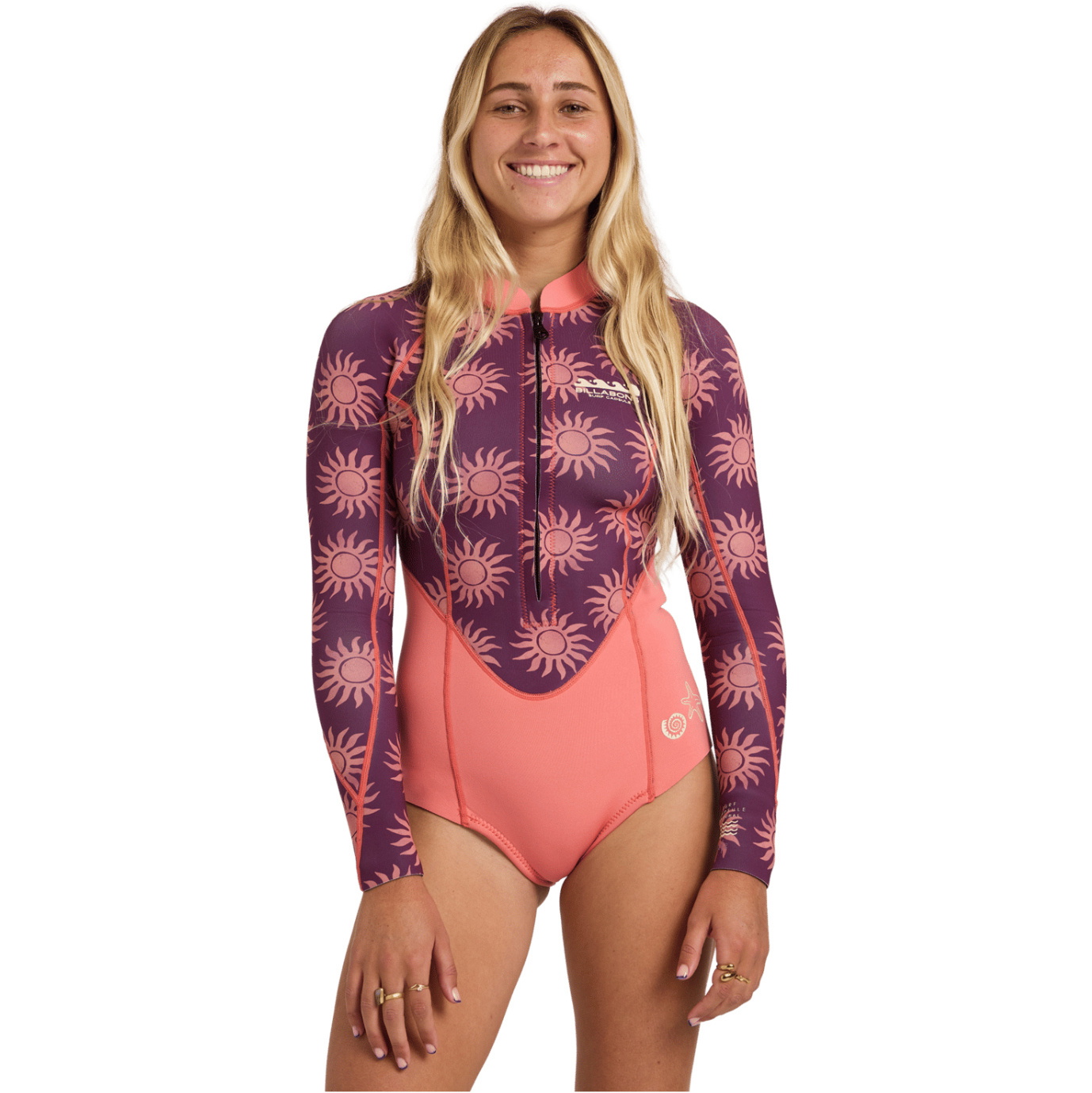 2026 Billabong Womens Salty Dayz 2mm Long Sleeve Springsuit Wetsuit ABJW400136 - Eggplant
